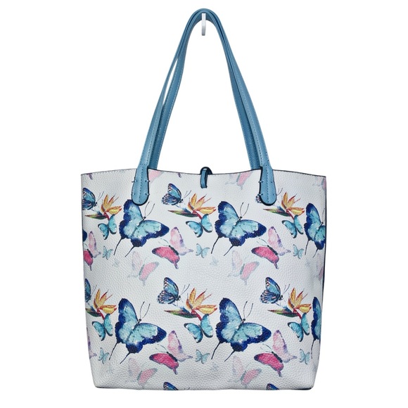 I M Heart Vegan Butterfly Tassel Tote Bag & Writlet - Picture 3 of 12